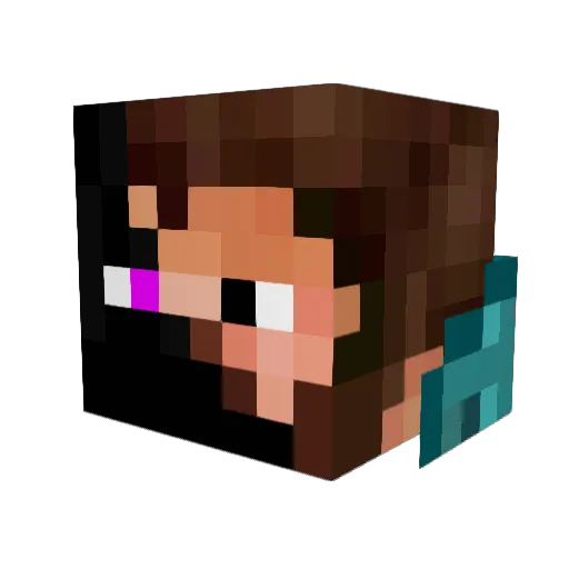 I_am_a_Haxor Minecraft avatar head, 3D render