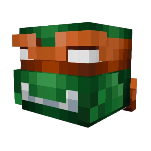 I_am_a_chicken Minecraft avatar head, 3D render