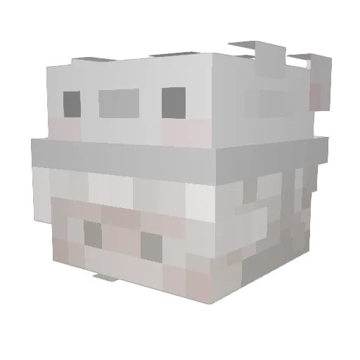 I_am_currywurst Minecraft avatar head, 3D render