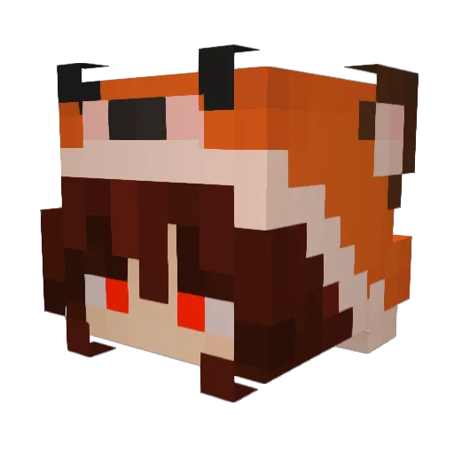 I_am_forgotten Minecraft avatar head, 3D render