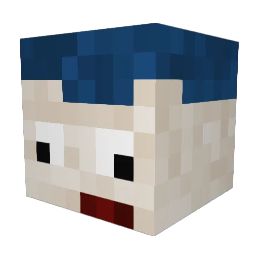 I_am_not_a_robot Minecraft avatar head, 3D render