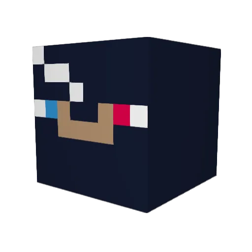 I_badluck Minecraft avatar head, 3D render