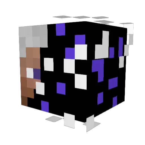 I_diplomat13 Minecraft avatar head, 3D render