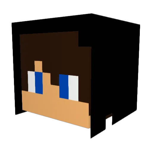 I_drive_a_Honda Minecraft avatar head, 3D render