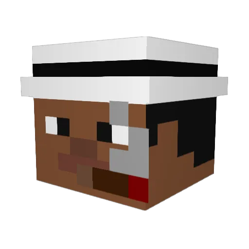 I_eat_Kosher Minecraft avatar head, 3D render
