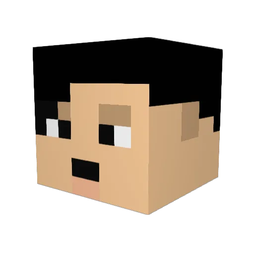 I_hate_sloths Minecraft avatar head, 3D render