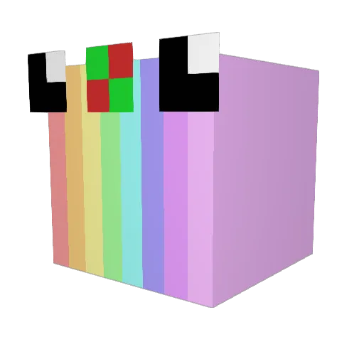 I_have_ADHD Minecraft avatar head, 3D render