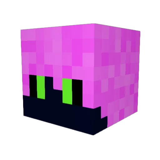 I_like_blue_ Minecraft avatar head, 3D render