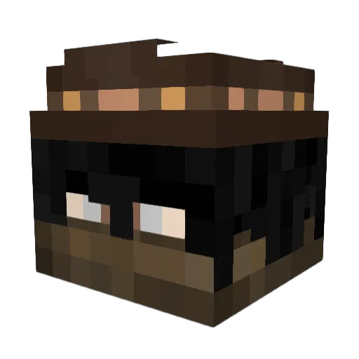 I_like_chips Minecraft avatar head, 3D render