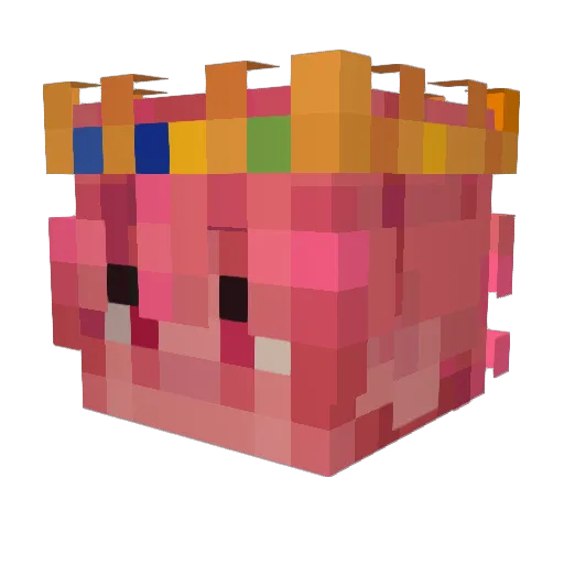 I_like_turttles Minecraft avatar head, 3D render
