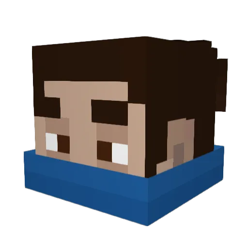 I_mTheKing Minecraft avatar head, 3D render