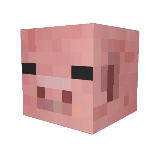 I_ncident Minecraft avatar head, 3D render