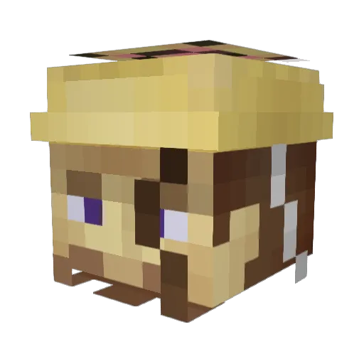 I_notme Minecraft avatar head, 3D render
