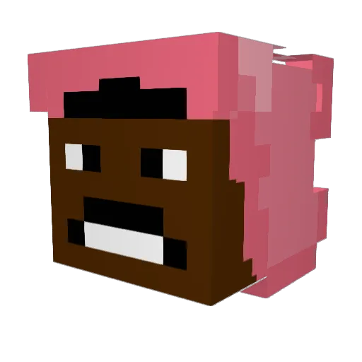 I_nut_bubbles Minecraft avatar head, 3D render