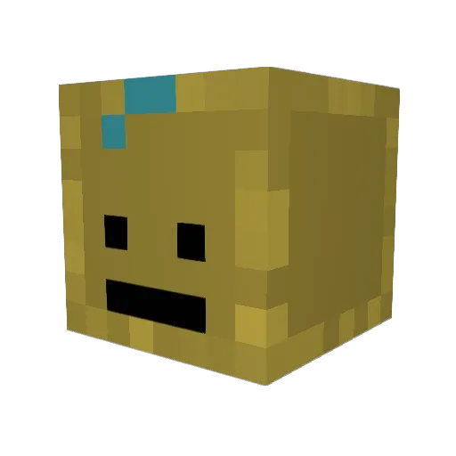 I_play__games Minecraft avatar head, 3D render