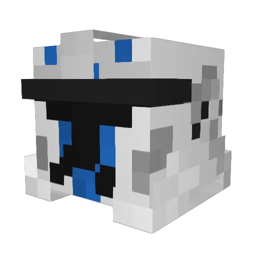 I_use_hax Minecraft avatar head, 3D render
