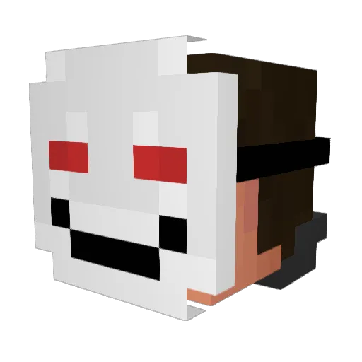IaMducAn206 Minecraft avatar head, 3D render