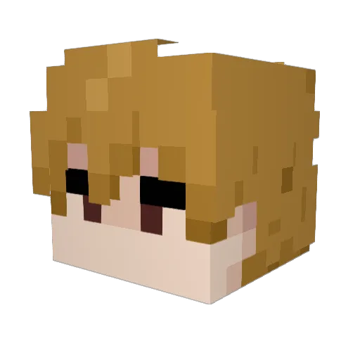 Ia_creatura Minecraft avatar head, 3D render