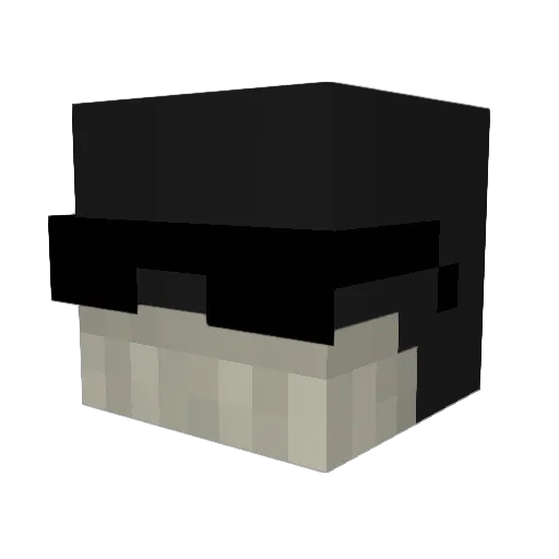 Iaan_ Minecraft avatar head, 3D render