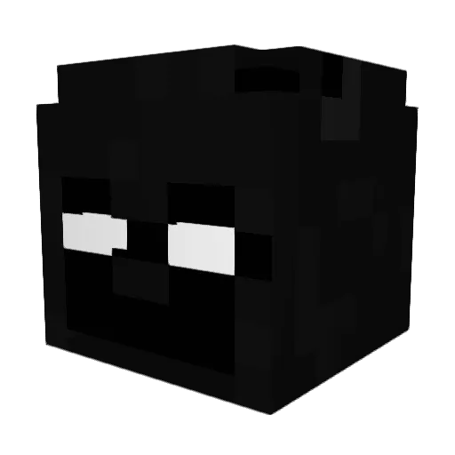Iaaw Minecraft avatar head, 3D render