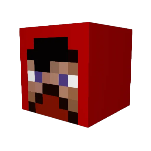 Iacob_Nocob Minecraft avatar head, 3D render