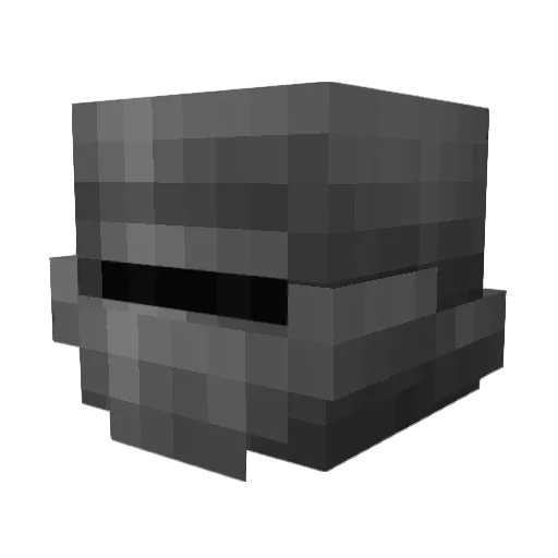 Iacobs_ Minecraft avatar head, 3D render