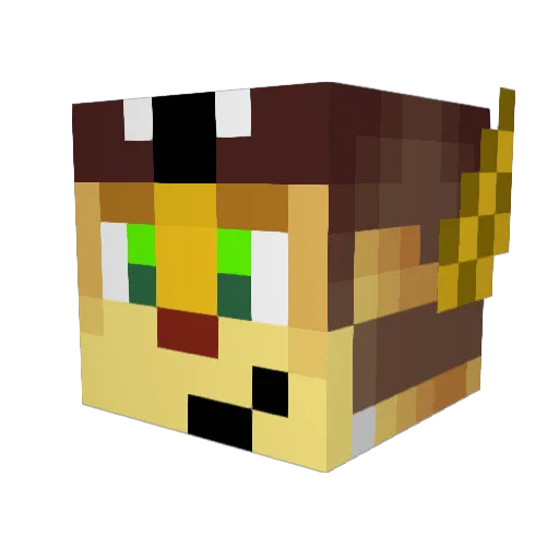 Iador Minecraft avatar head, 3D render