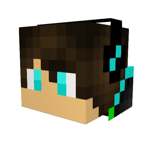 Iage69 Minecraft avatar head, 3D render