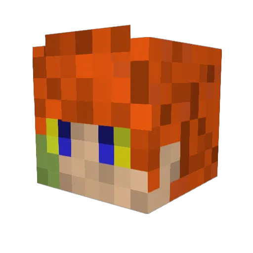 Iago_64 Minecraft avatar head, 3D render