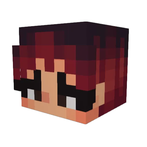 Iagotto Minecraft avatar head, 3D render