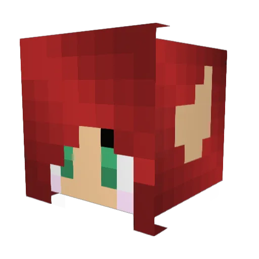 Iaihunter Minecraft avatar head, 3D render