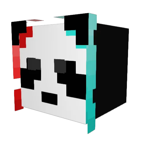 IalfyI Minecraft avatar head, 3D render