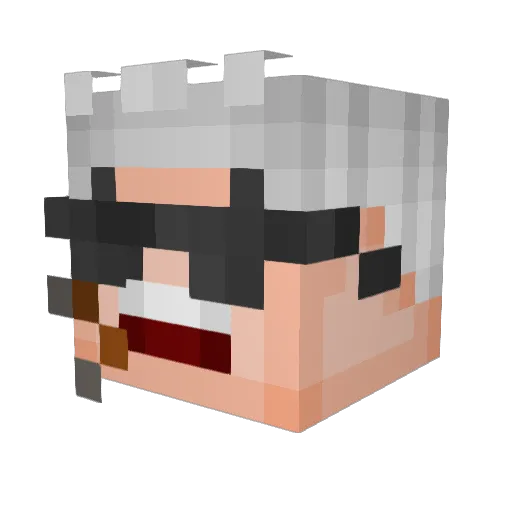 IamAlexThunder Minecraft avatar head, 3D render