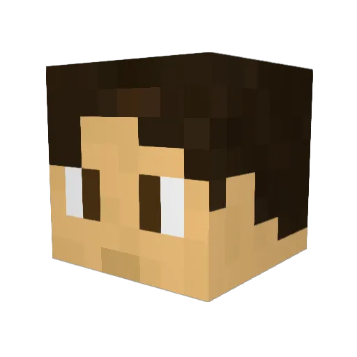 IamAnthan Minecraft avatar head, 3D render