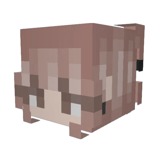 IamAshleyy Minecraft avatar head, 3D render