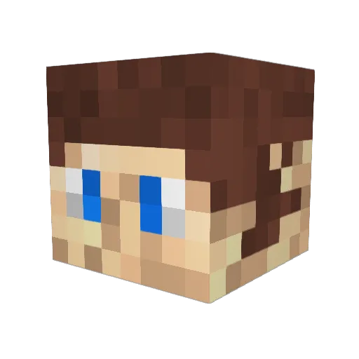 IamAunicorn69 Minecraft avatar head, 3D render