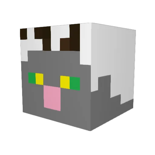 IamB4tman Minecraft avatar head, 3D render