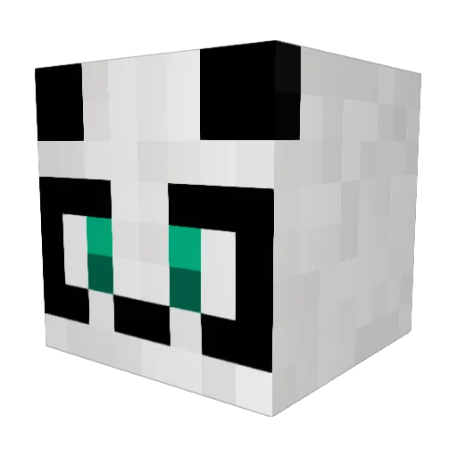 IamBambus Minecraft avatar head, 3D render