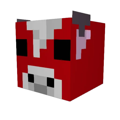 IamBates Minecraft avatar head, 3D render