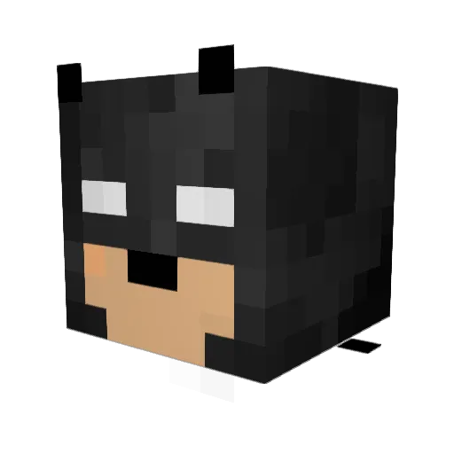 IamBatman221 Minecraft avatar head, 3D render
