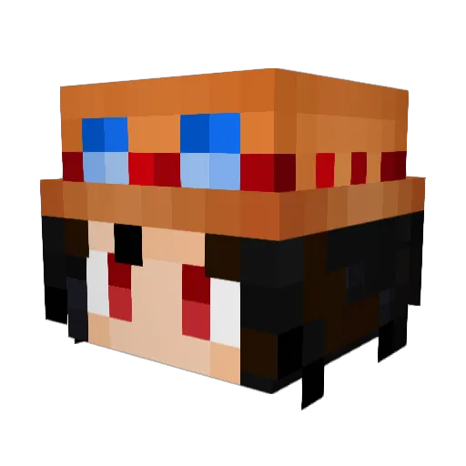 IamBreadd Minecraft avatar head, 3D render