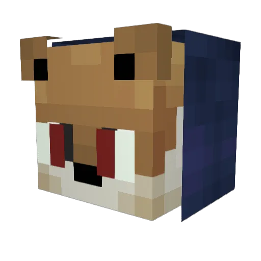 IamBriliant Minecraft avatar head, 3D render