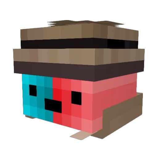 IamCallux Minecraft avatar head, 3D render