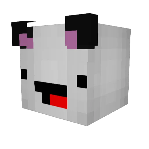 IamDeRp Minecraft avatar head, 3D render