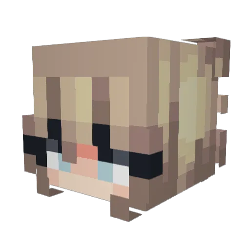 IamDidix Minecraft avatar head, 3D render