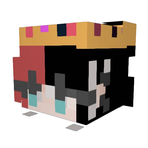 IamFlowerPower Minecraft avatar head, 3D render