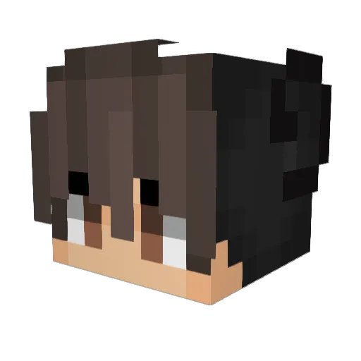 IamFungFung Minecraft avatar head, 3D render