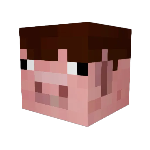 IamGreg07 Minecraft avatar head, 3D render