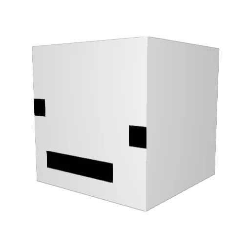 IamInc Minecraft avatar head, 3D render