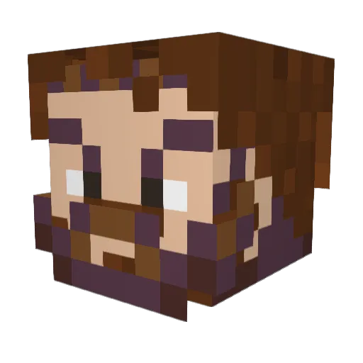 IamJustJesus Minecraft avatar head, 3D render